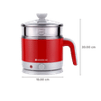 Buy WONDERCHEF Luxe 1000 Watt 1.2 Litre Multi Cook Electric Kettle